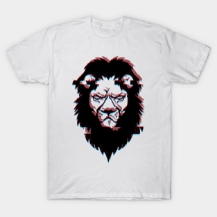 Lion Cyber Glitch T-Shirt